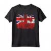 Regno Unito UK Bandiere Tonga | Mezzo Tongan British Roots Maglietta - Abbigliamento con Radici Tongane e Britanniche per Tutta la Famiglia