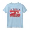 Regno Unito UK Bandiere Tonga | Mezzo Tongan British Roots Maglietta - Abbigliamento con Radici Tongane e Britanniche per Tutta la Famiglia