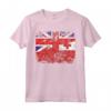 Regno Unito UK Bandiere Tonga | Mezzo Tongan British Roots Maglietta - Abbigliamento con Radici Tongane e Britanniche per Tutta la Famiglia