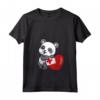 Donna Tonga Cuore Panda Pride Bandiera Tonga Radici Tonga Souvenir Maglietta con Collo a V - Ideale per Mostrare il Tuo Orgoglio Tonga e le Tue Radici Tonga