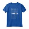 Isola minimalista - Modern Tonga Maglietta per Amanti dell'Isola Tonga - Ideale per Compleanni e Natale