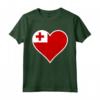 Tonga Bandiera Cuore - Love Tonga Maglietta per Celebrazioni dell'Indipendenza - Ideale per Regali di Compleanno e Viaggi a Tonga