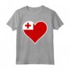 Tonga Bandiera Cuore - Love Tonga Maglietta per Celebrazioni dell'Indipendenza - Ideale per Regali di Compleanno e Viaggi a Tonga