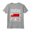 Bandiera Tonga | Maglietta Tongan Power Battery orgogliosa - Ideale per l'allenamento sportivo e come regalo unico per Natale o compleanno