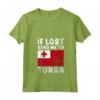 Donna Tonga Flag Souvenir - Se perso mandami a Tonga Maglietta con Collo a V - Ideale come Regalo per gli Amanti di Tonga o per chi ha Radici Tongane