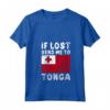 Donna Tonga Flag Souvenir - Se perso mandami a Tonga Maglietta con Collo a V - Ideale come Regalo per gli Amanti di Tonga o per chi ha Radici Tongane