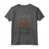 Love Heart Tong Tee Grunge Vintage Style - Nero Tong Maglietta Regalo per Feste Speciali come Compleanno e Natale