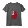 Donna HapTiger - Bandiera Paese Tonga Maglietta con Collo a V - Souvenir Tonga Stile Grunge per Appassionati di Viaggi