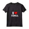 Donna Tonga - Amo Tonga Maglietta con Collo a V - Abbigliamento Personalizzato I Love Tonga