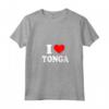 Donna Tonga - Amo Tonga Maglietta con Collo a V - Abbigliamento Personalizzato I Love Tonga