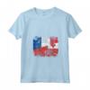Donna Bandiere Tonga Francia Vintage - Maglietta Radici Francesi Mezzo Tongano con Collo a V - Ideale per Uomo, Donna e Bambini