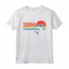 Squalo bianco Immersioni a Tonga Maglietta - Design Grunge Tramonto Vintage - Ideale per Amanti della Natura Marina