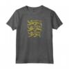 HapTiger THREE LIONS COAT OF ARMS BANNER Maglietta - Support the England National Team with this Classic Tee - Lightweight and Durable