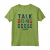 HapTiger Talk To Me Goose Bold Text Stack Maglietta - Officially Licensed Top Gun Quote T-Shirt for Men and Women