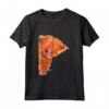 Highland CoW PRiNT T-SHiRT ToP 'PeeKaBOO ' Maglietta - Mucca delle Highland - Maglietta Artistica Unica per Adulti e Bambini