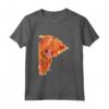 Highland CoW PRiNT T-SHiRT ToP 'PeeKaBOO ' Maglietta - Mucca delle Highland - Maglietta Artistica Unica per Adulti e Bambini