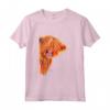 Highland CoW PRiNT T-SHiRT ToP 'PeeKaBOO ' Maglietta - Mucca delle Highland - Maglietta Artistica Unica per Adulti e Bambini
