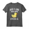 Just A Girl Who Loves Ducks - Maglietta Duck Owner per Amanti degli Animali - Idea Regalo HapTiger