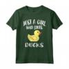 Just A Girl Who Loves Ducks - Maglietta Duck Owner per Amanti degli Animali - Idea Regalo HapTiger