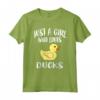 Just A Girl Who Loves Ducks - Maglietta Duck Owner per Amanti degli Animali - Idea Regalo HapTiger