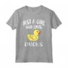 Just A Girl Who Loves Ducks - Maglietta Duck Owner per Amanti degli Animali - Idea Regalo HapTiger