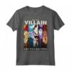 HapTiger Villains Colorful Group Shot Humor Maglietta - Officially Licensed Apparel for Comic Book Fans