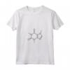 Donna T-shirt Caffeina Molecola - Maglietta con Collo a V per Amanti del Caffè - Regalo Creativo per Appassionati di Caffeina