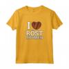 I Love Aromi di Tostatura - Divertente Idea Regalo Maglietta per Amanti del Caffè - Design Classico Cuore Chicchi di Caffè