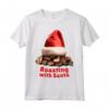 Chicchi Di Caffè Tostatura Con Babbo Natale - Natale Amore per Java Maglietta - Regalo Unico per Amanti del Caffè e Baristi