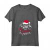 Caffè Vino E Spirito Natale Tostatura Cheers Maglietta con Collo a V - Design Natalizio per Celebrare le Vacanze con Allegria