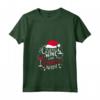 Caffè Vino E Spirito Natale Tostatura Cheers Maglietta con Collo a V - Design Natalizio per Celebrare le Vacanze con Allegria