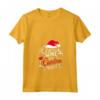 Caffè Vino E Spirito Natale Tostatura Cheers Maglietta con Collo a V - Design Natalizio per Celebrare le Vacanze con Allegria