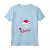 Caffè Vino E Spirito Natale Tostatura Cheers Maglietta con Collo a V - Design Natalizio per Celebrare le Vacanze con Allegria