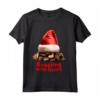 Chicchi di Caffè Tostatura con Babbo Natale - Natale Amore per Java Maglia a Manica - Regalo per Amanti del Caffè e Baristi