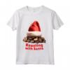Chicchi di Caffè Tostatura con Babbo Natale - Natale Amore per Java Maglia a Manica - Regalo per Amanti del Caffè e Baristi