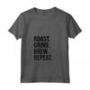 Donna Abbigliamento - Roast Grind Brew Repeat Maglietta Nero per Amanti del Caffè - Ideale per Baristi e Torrefattori Domestici