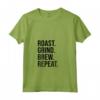 Donna Abbigliamento - Roast Grind Brew Repeat Maglietta Nero per Amanti del Caffè - Ideale per Baristi e Torrefattori Domestici