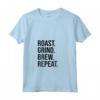 Donna Abbigliamento - Roast Grind Brew Repeat Maglietta Nero per Amanti del Caffè - Ideale per Baristi e Torrefattori Domestici