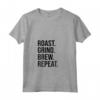 Donna Abbigliamento - Roast Grind Brew Repeat Maglietta Nero per Amanti del Caffè - Ideale per Baristi e Torrefattori Domestici