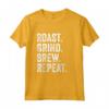 Roast Grind Brew Repeat - Maglietta per Amanti del Caffè e Torrefattori - Regalo per Appassionati di Caffè