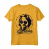Big Lebowski The Dude Abides Classic Circle Logo Maglietta - Official HapTiger Apparel for Movie Fans