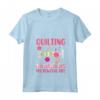 Donna Trapuntatura Maglietta con Collo a V - Abbigliamento per Quilters - Mostra la tua Passione per il Quilting