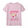 Donna Trapuntatura Maglietta con Collo a V - Abbigliamento per Quilters - Mostra la tua Passione per il Quilting