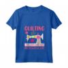 Donna Trapuntatura Maglietta con Collo a V - Abbigliamento per Quilters - Mostra la tua Passione per il Quilting