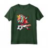 Tamponando Unicorno Trinidad e Tobago Calcio Bandiera Maglietta - Regalo Divertente per Tifosi di Calcio - Design Personalizzato