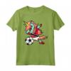 Tamponando Unicorno Trinidad e Tobago Calcio Bandiera Maglietta - Regalo Divertente per Tifosi di Calcio - Design Personalizzato