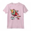 Tamponando Unicorno Trinidad e Tobago Calcio Bandiera Maglietta - Regalo Divertente per Tifosi di Calcio - Design Personalizzato