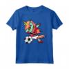 Tamponando Unicorno Trinidad e Tobago Calcio Bandiera Maglietta - Regalo Divertente per Tifosi di Calcio - Design Personalizzato