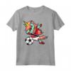 Tamponando Unicorno Trinidad e Tobago Calcio Bandiera Maglietta - Regalo Divertente per Tifosi di Calcio - Design Personalizzato