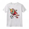 Tamponando Unicorno Trinidad e Tobago Calcio Bandiera Maglietta - Regalo Divertente per Tifosi di Calcio - Design Personalizzato